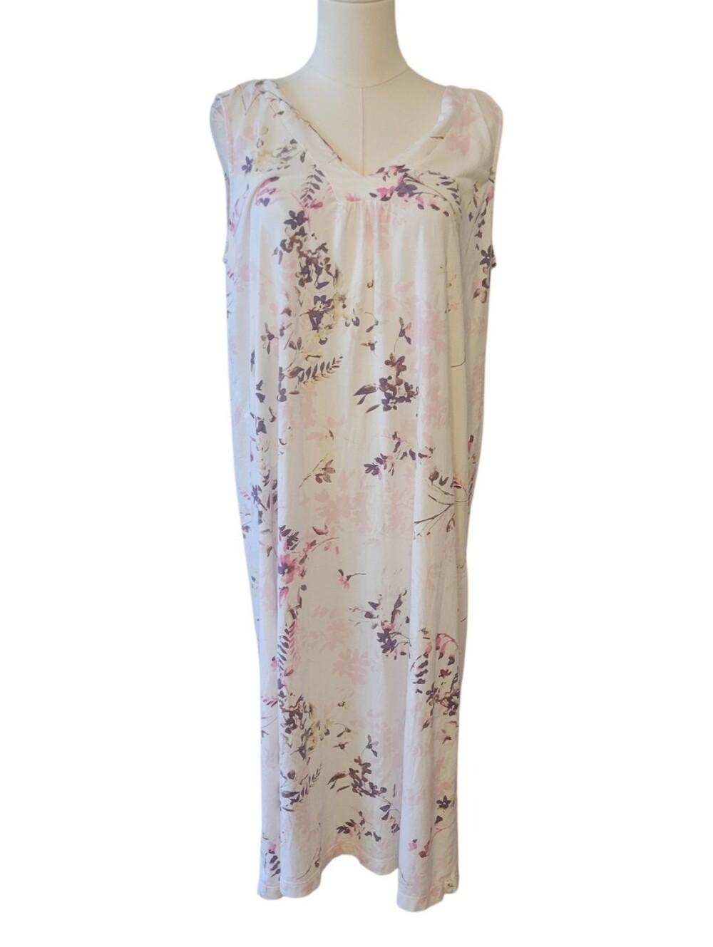 J. Jill Sleep Floral Sleeveless Nightgown Size‎ Large Petite